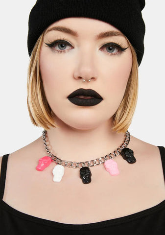 Life Is Beautiful Charm Choker