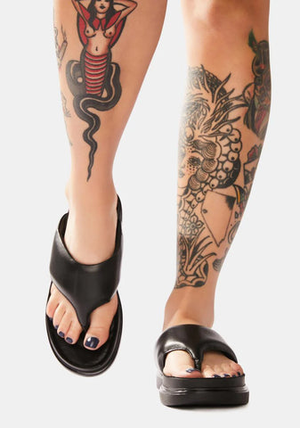 Erin Leather Thong Sandals