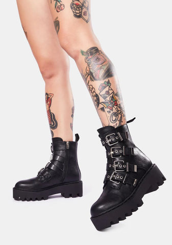 Baddie Buckle Boots