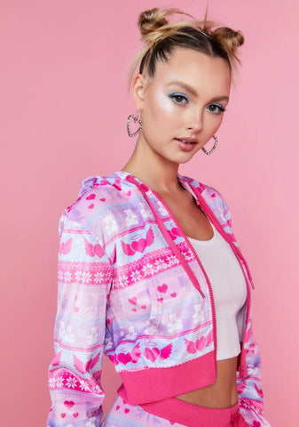 One I Adore Velour Hoodie