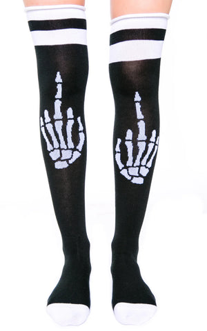 Up Yours Rolled Over The Knee Socks