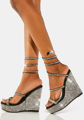 Take Me To The Cosmo Wedge Heels