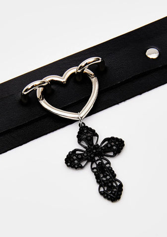 Enemies Closer Cross Bracelet