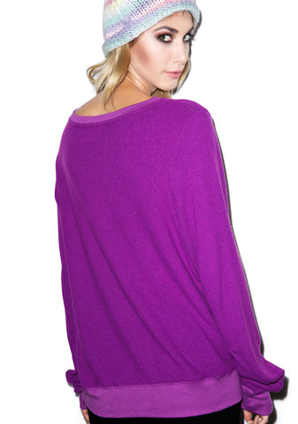 Ouija Girl Baggy Beach Jumper - Light Purple