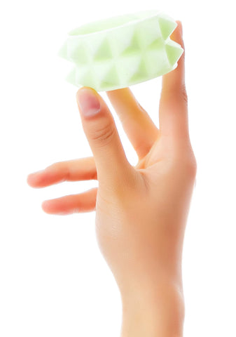 Luxor Double Pyramid Rubber Bracelet - Gold