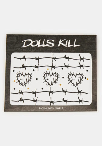 Heart Bitten Body Stickers