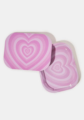 Hearts Rolling Tray