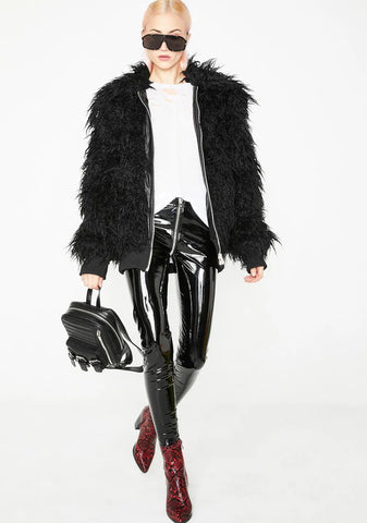 Midnight Monster Shaggy Jacket