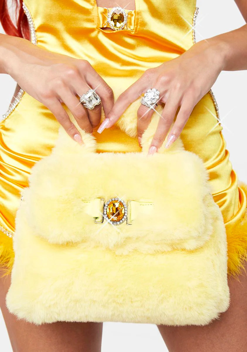Lavish Dreams Fuzzy Handbag