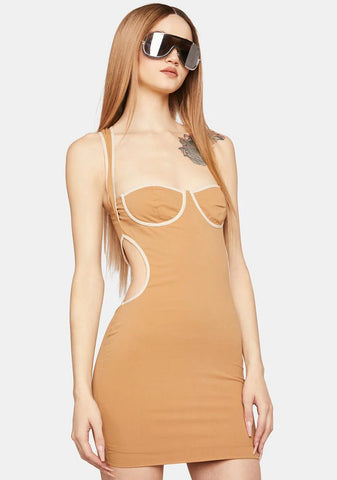 If I Tried Hard Cutout Mini Dress