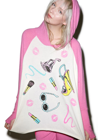 Lonnie Glamorous Oversized Raglan