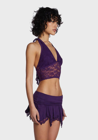 Tales Of Fantasy Halter Top - Purple