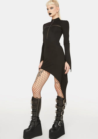 Asymmetrical Mini Dress