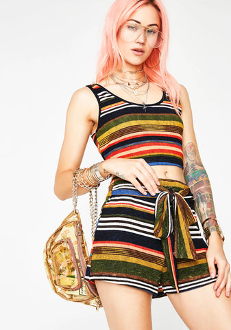 Deja Vu Striped Shorts