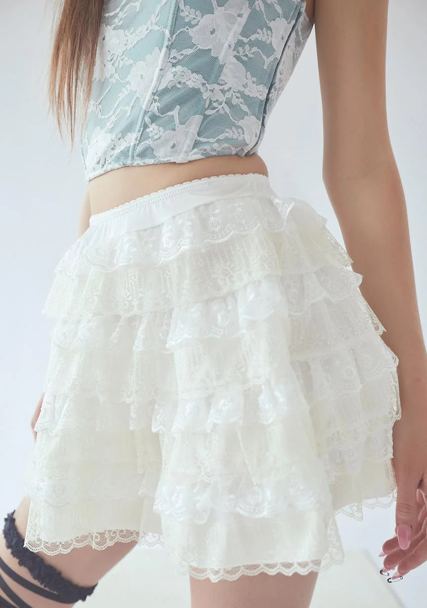Wish U The Worst Lace & Tulle Skirt