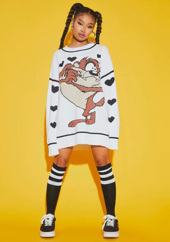Taz Mania Oversized Sweater