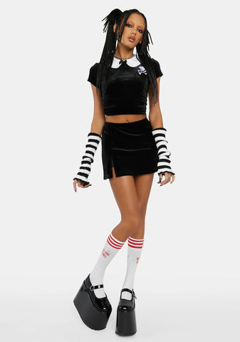 Happy To Help Velour Top