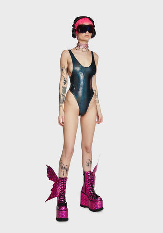 Serpent Poolside Scandal Side-Boob Swimsuit