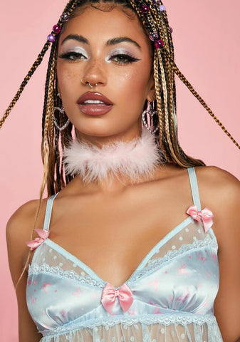 Long Distance Feather Choker