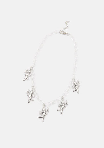 Angel Love Acrylic Necklace