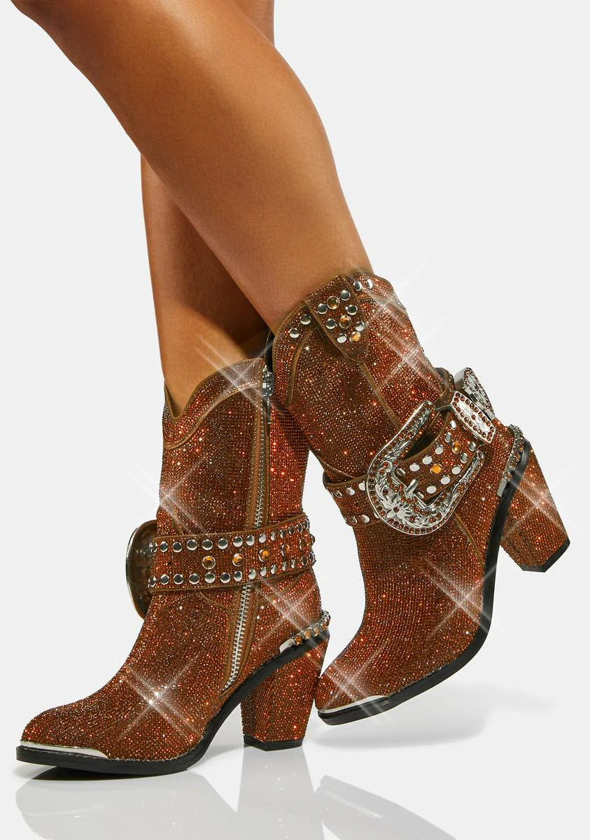 Amber Sheriff Shine Cowboy Boots