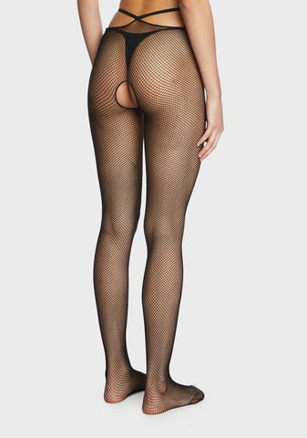 Wave Of Jealousy Crotchless Tights