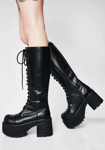 RANGER-302 Unisex Platform Knee High Boots