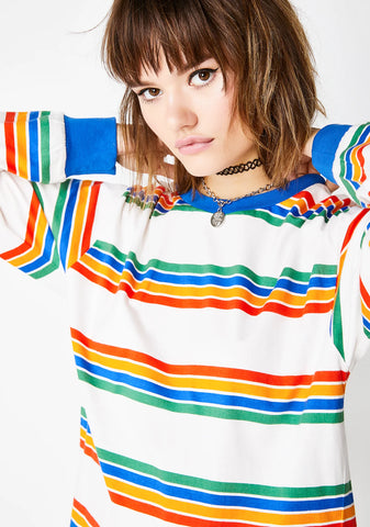 Playin' Hooky Striped Top