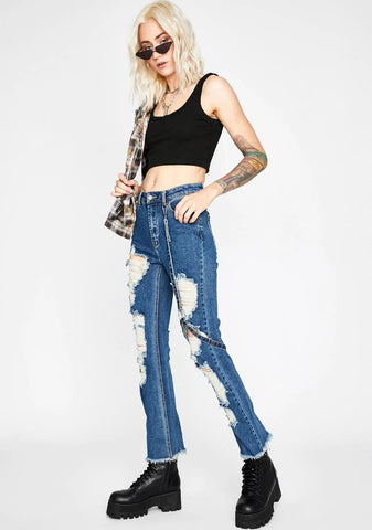 Babe Brutality Harness Jeans