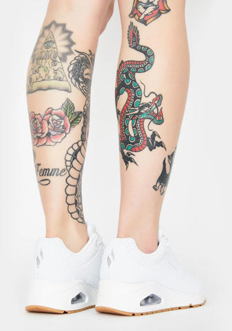 White Stand On Air Uno Sneakers