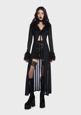Sound Of Us Mesh Maxi Jacket