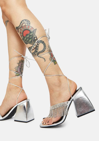 Chrome Peri Heels