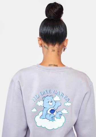 X Care Bears No One Cares Crewneck Sweatshirt