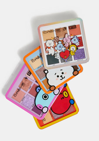 X BT21 Galactic Pink 9 Pan Eyeshadow Palette