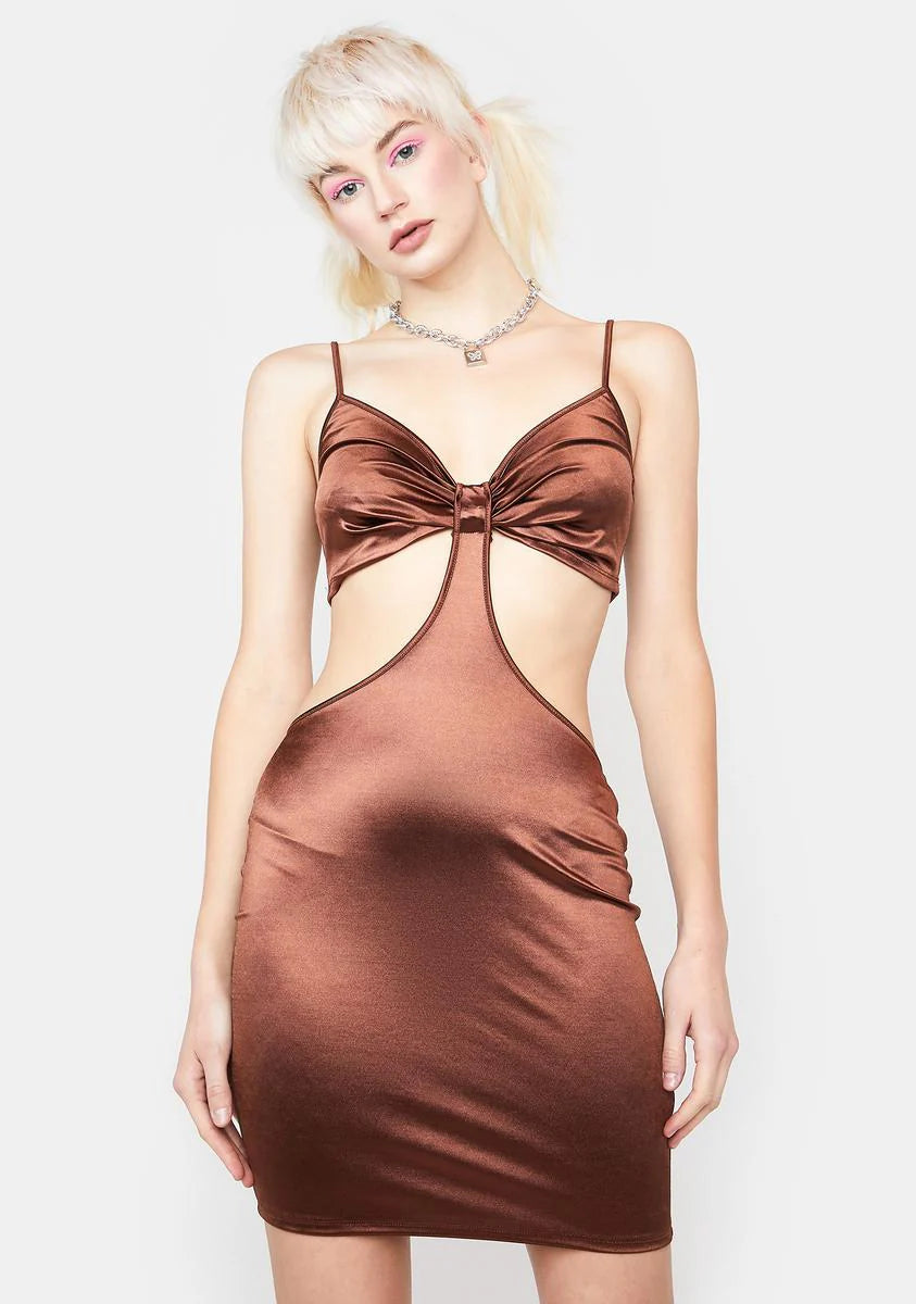 Love Me Down Satin Dress