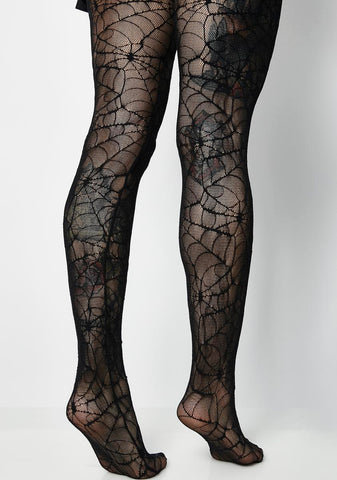 Spider Web Lace Pantyhose