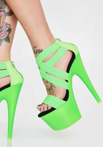 Atomic Tease UV Platform Heels