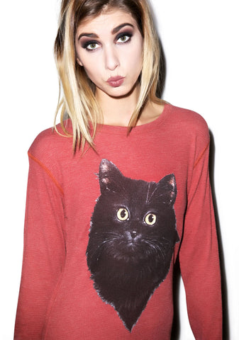 Lucky Fuzzy Cat Chalet Thermal - Dark Green