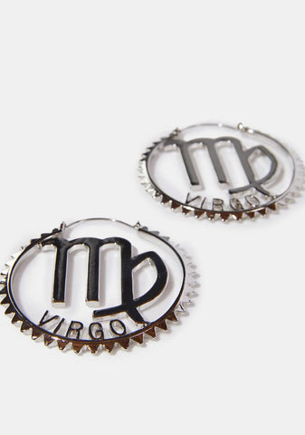 Reppin' Virgo Hoop Earrings