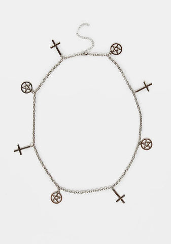 Not Today Satan Belly Chain