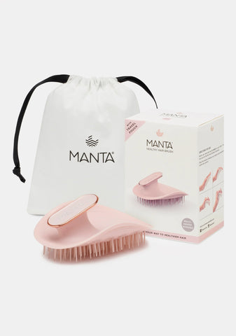 Pink & Rose Gold Manta Hair Brush