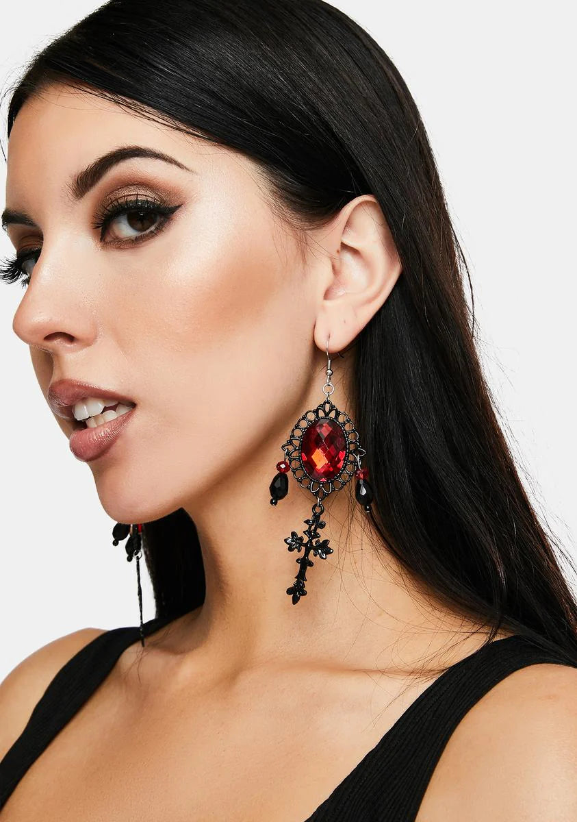 Bloodlust Fantasy Gem Earrings