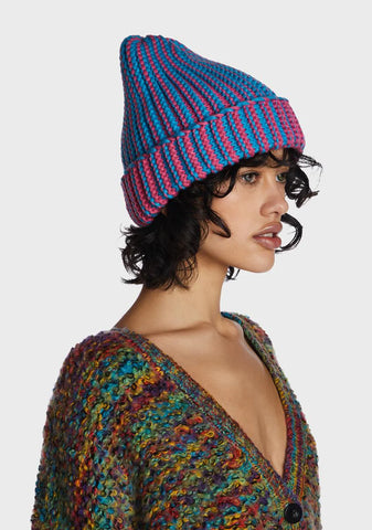 Sapphire Good Shivers Knit Beanie