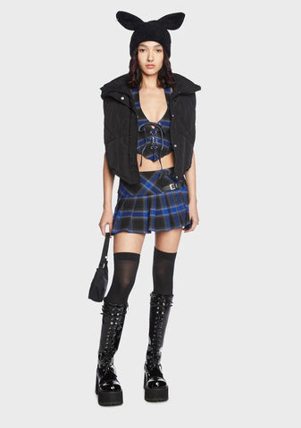 Indigo Love Spiral Corset Top