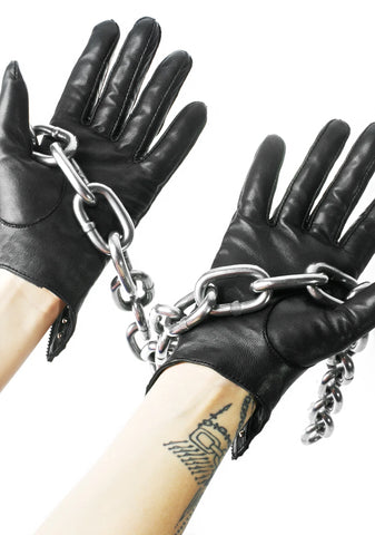 Studded Key Hole Gloves