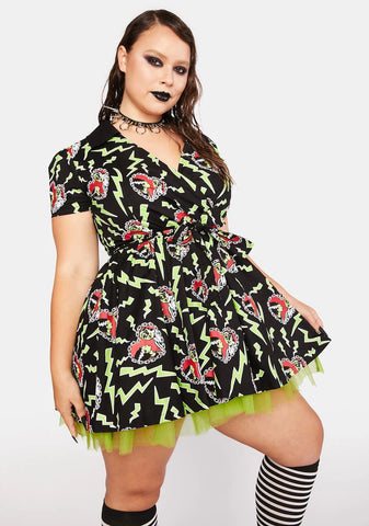 Wild Electric Love Fit N' Flare Dress
