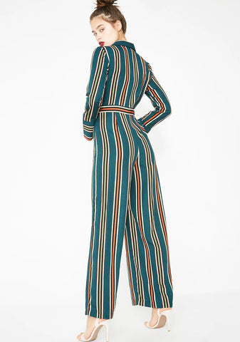 Born Ready Stripe Jumpsuit