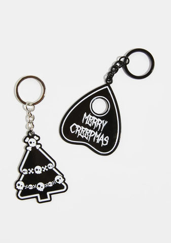 Merry Creepmas Keychain Set