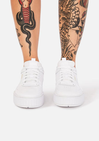 White Cali Leather Sneakers