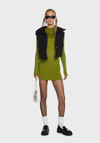 Feelin' Rich Sweater Mini Dress